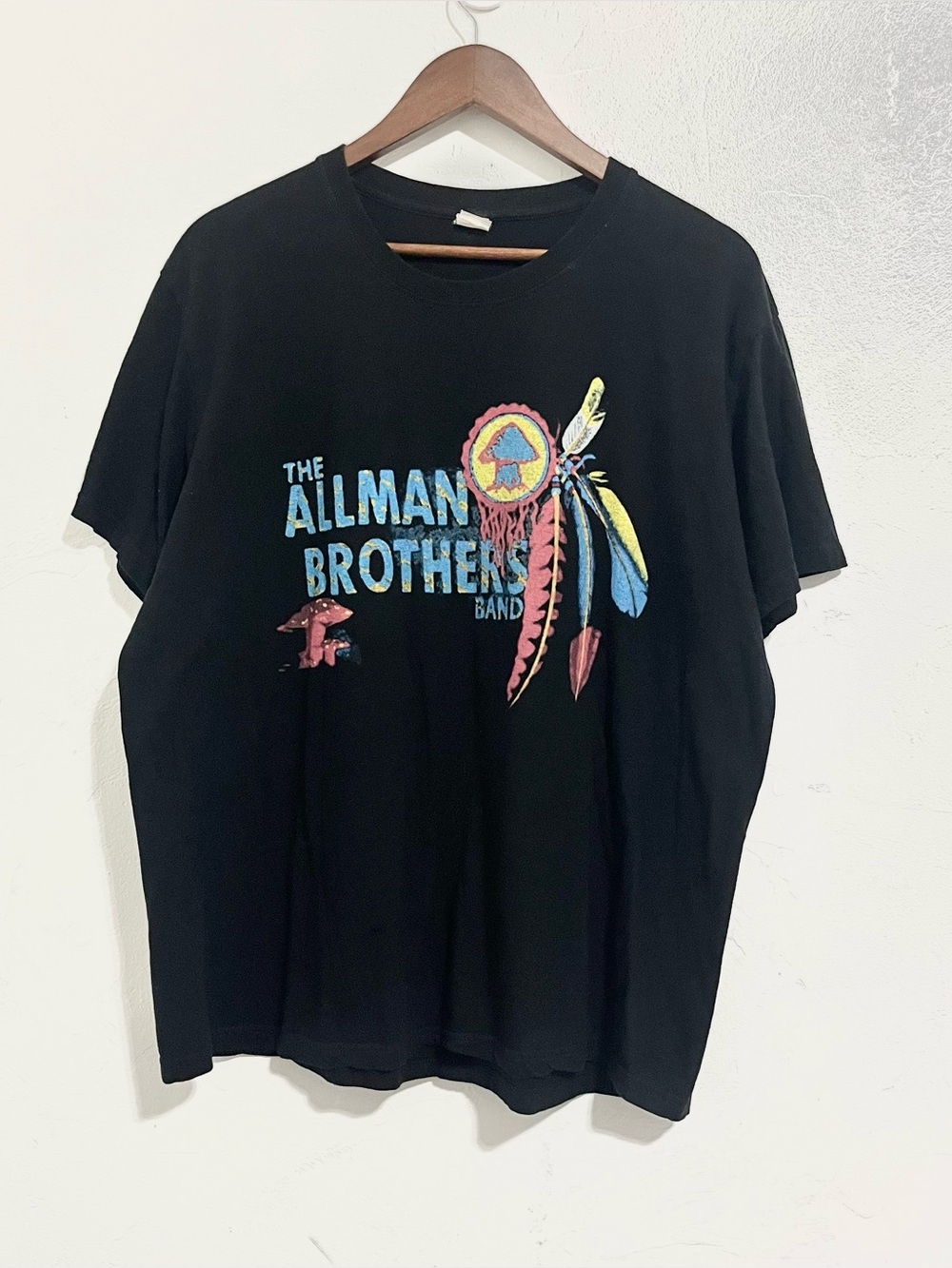 Original Vtg 90s Allman Brothers Band T Shirt Mushroom Dreamcatcher Rock Tee XL